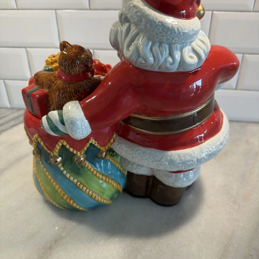 Vintage Rare1990's Bob Mackie Home Collection Santa Cookie Jar GW995